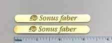 Sonus Faber Custom Engraved Solid Brass Speaker Badge PAIR Concertino 