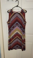 Jones Studio Plus Size Sun Dress Aztec Print breezy cool material
