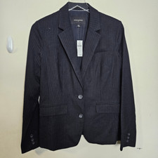 Banana Republic NWT 2 Button Navy Pinstripe Blazer 8 Career