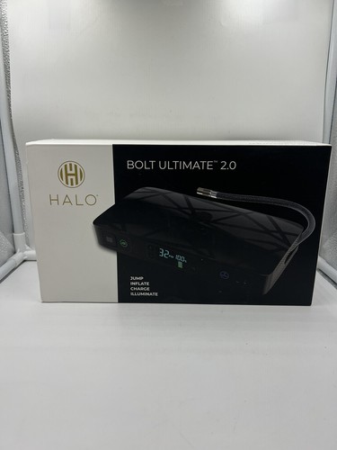 Halo Bolt Ultimate 2.0, Tragbare Fahrzeug Starthilfe mit Luftkompressor, Po...