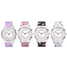 Pulse calculation Nurse Silicone Band Sports Watches Analog Quartz Wrist Watch