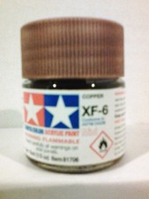 Tamiya acrylic paint. XF-6 Copper 10ml Mini.