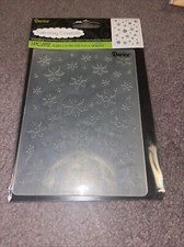 Darice SNOWFLAKE BACKGROUND Embossing Folder NIP Christmas Winter