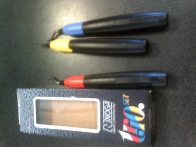 NOGA DEBURRING TOOL TRIO SET OF 3 METAL PLASTIC RB3000 HOLE EDGE MACHINIST PART
