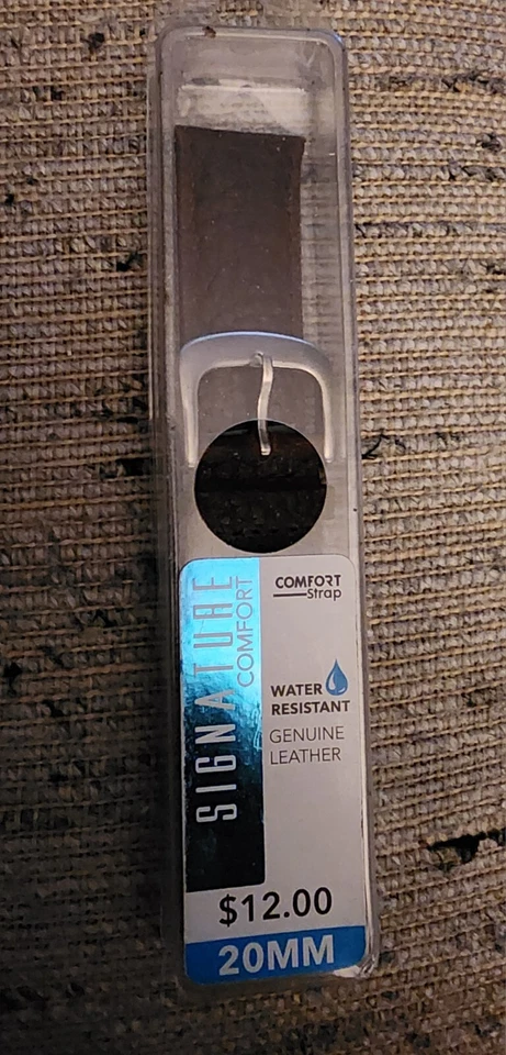 Совершенно новый 20 мм подпись комфорта коричневый из натуральной кожи часы группы ремень новый с ярлыками - Изображение 3 из 4