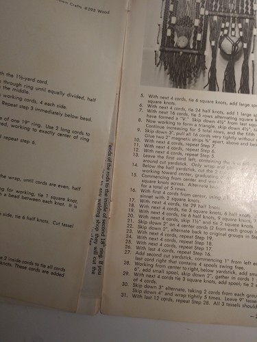 Diverse Vintage Makramee Knoten Handwerk Magazin Bücher für Möbel, Garten & Taschen - Bild 37 von 58