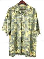 Cutter &Buck Men’s Hawaiian 2XL multiple Color Button Down Shirt