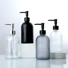 <!--F#f_0-->410ml Glass Empty Liquid Soap Dispenser Lotion Shampoo Pump Bottle Container<!--F/-->