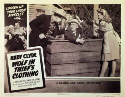Wolf In Thief's Clothing US Lobby Card Andy Clyde 1943 Movie Old Photo