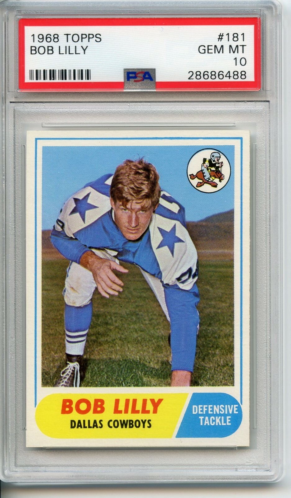 1968 Topps Bob Lilly 181 PSA 10 Cowboys eBay