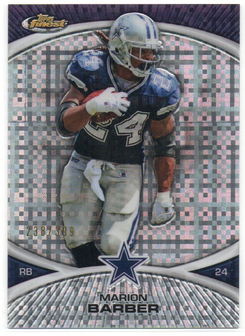Marion Barber 2010 Finest Xfractors #124  238/399  Dallas Cowboys