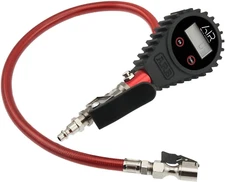 601 Digital Tire Pressure Gauge with Braided Hose and Chuck, Inflator and Deflat
