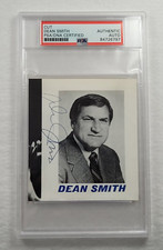 Rare Coach DEAN SMITH Large Cut Signature-NORTH CAROLINA TAR HEELS-PSA Slabbed