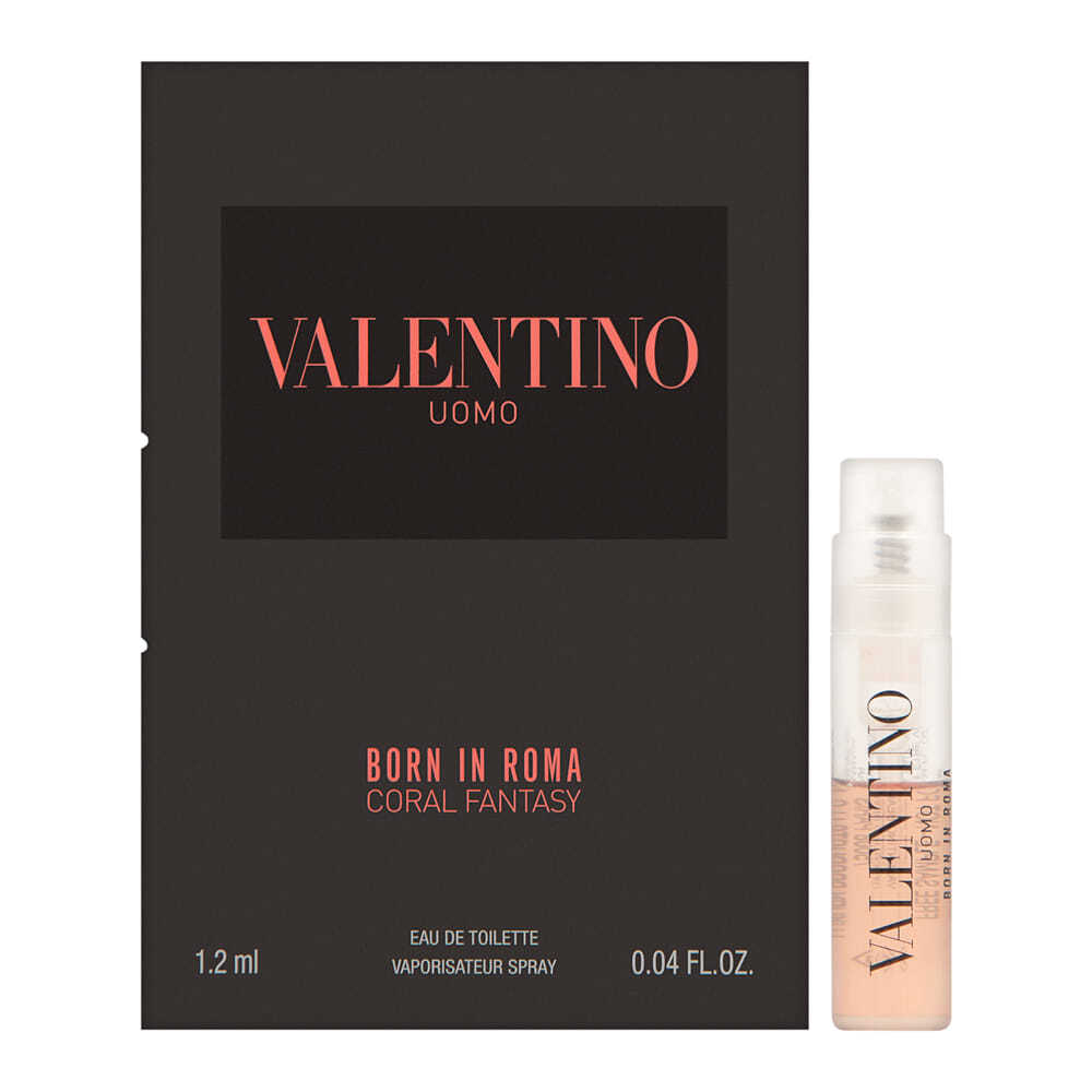 Valentino Donna Born In Roma Coral Fantasy for Men 0.04 oz Eau de Toilette Vial