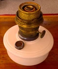 Vintage Aladdin Alacite Oil Lamp Hanging /Shelf Font with Nu-Type Model B Burner