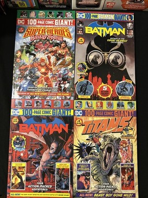 DC Comics Lot of (4) 100-Page Comics - Batman, Teen Titans, Holiday Special