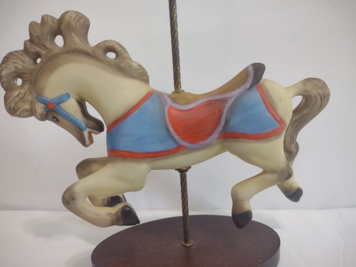 Vtg Franklin Mint Treasury Of Carousel JUMPER HORSE Porcelain Figurine A7A - Picture 6 of 10
