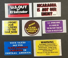 7 diff. 1990s ANTI-WAR U.S. OUT OF EL SALVADOR, NICARAGUA, CENTRAL AMERICA