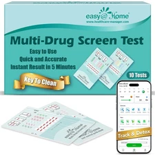 Easy@Home 6-Panel Drug Test Kit - Instant Urine Screen, 99% Accurate