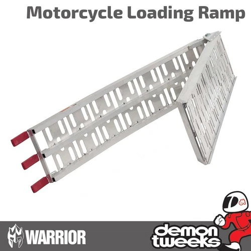 1 x Warrior Premium Aluminium Motorcycle / Bike / Motorbike / MX Loading Ramp