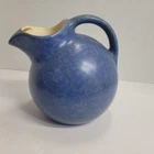 Vtg Rummrill Red Wing DUTCH BLUE Glaze #547 Tilt Ball Pitcher Pottery Ceramic