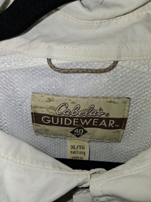 Chemise Cabela's Guidewear GXII Homme XLT – Bleue, Ventilée, UPF 40, Manches Longues, Pêche