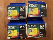 Epson 126 Tri-Color High-Capacity Combo Pack ( LOT OF 4) Exp. 05/2026 - 01/2027