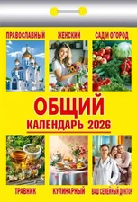 Tear-off Russian Calendar 2026 Календарь отрывной 2026 Общий