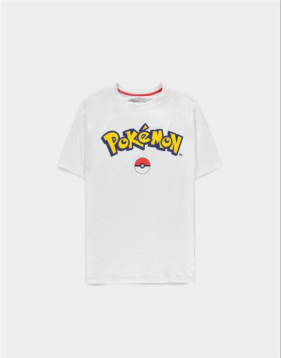Difuzed POKMON - Logo CORE - Oversized Mens Short Sleeved T-Shirt XL White 7490₽