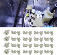 20PCS Car Door Lock Rod Clips, Nylon Push-On Snap-In Clip, 0.61 0.17 0.38 Inches