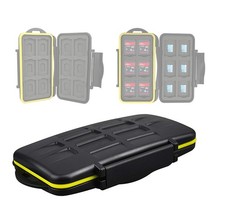 JJC MC-SDMSD24 Ruggard SD Card Case, Micro compact, Black 