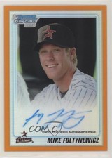 2010 Bowman Draft Orange Refractor 10/25 Mike Foltynewicz #BDPP71 Auto n1u
