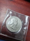 Ben Franklin Half Dollar 1963 P 90% Silver From Estate Buy. Nice Coloring