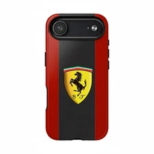 Ferrari SF Racing Stripe Dual Layer Shockproof iPhone Case for 17 16 15 14 13 12