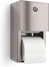 Commercial Toilet Paper Dispenser 2 Roll Stainless Steel Toilet Paper Holder.