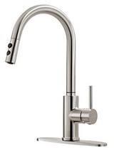 Pull Down Kitchen Faucet in Brushed Nickel Stainless Steel - RULIA RB1018 New
