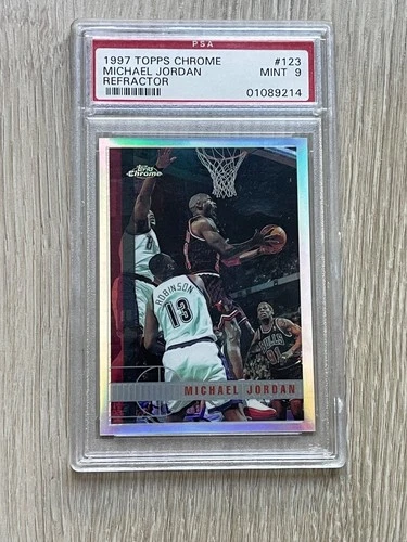 Jordan 1997 Topps Chrome Jordan #123 Refractor
