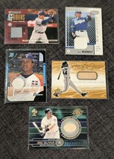 Game Used Jersey Bat Card Lot /500 Palmeiro Alvarez Joe Oliver Wilson