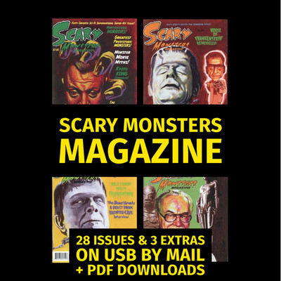 Scary Monsters Magazine 31 Issues inc Monster Memories on USB Drive + bonus