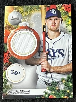 2025 Topps Holiday - Mega Card - #PR-CME - Curtis Mead - Rays - Relic