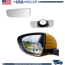2pcs Rectangle Frameless Adjustable Wide Angle Blind Spot Mirror Stick-on Desig 2pcs Rectangle Frameless Adjustable Wide Angle Blind Spot Mirror Stick-on Desig