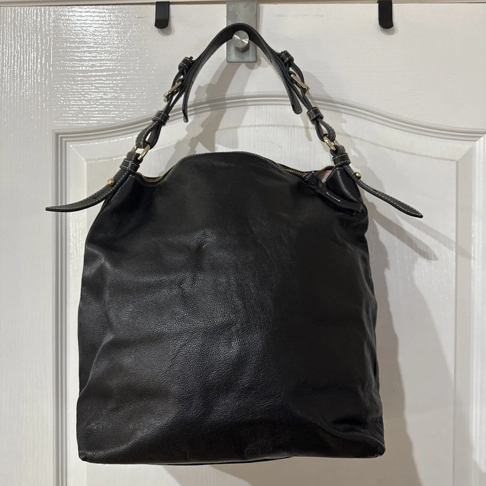 Bolso de Hombro Dooney & Bourke Dillen Cuero Negro Cartera ¡Bonito!  (D31) Foto 2 de 4