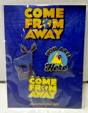 COME FROM AWAY a new MUSICAL BROADWAY + ENAMEL Pin Set V2 + NEW!! OFFICIAL!!