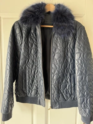 Tru Trussardi Leder Blouson Damen - Bild 1 von 4
