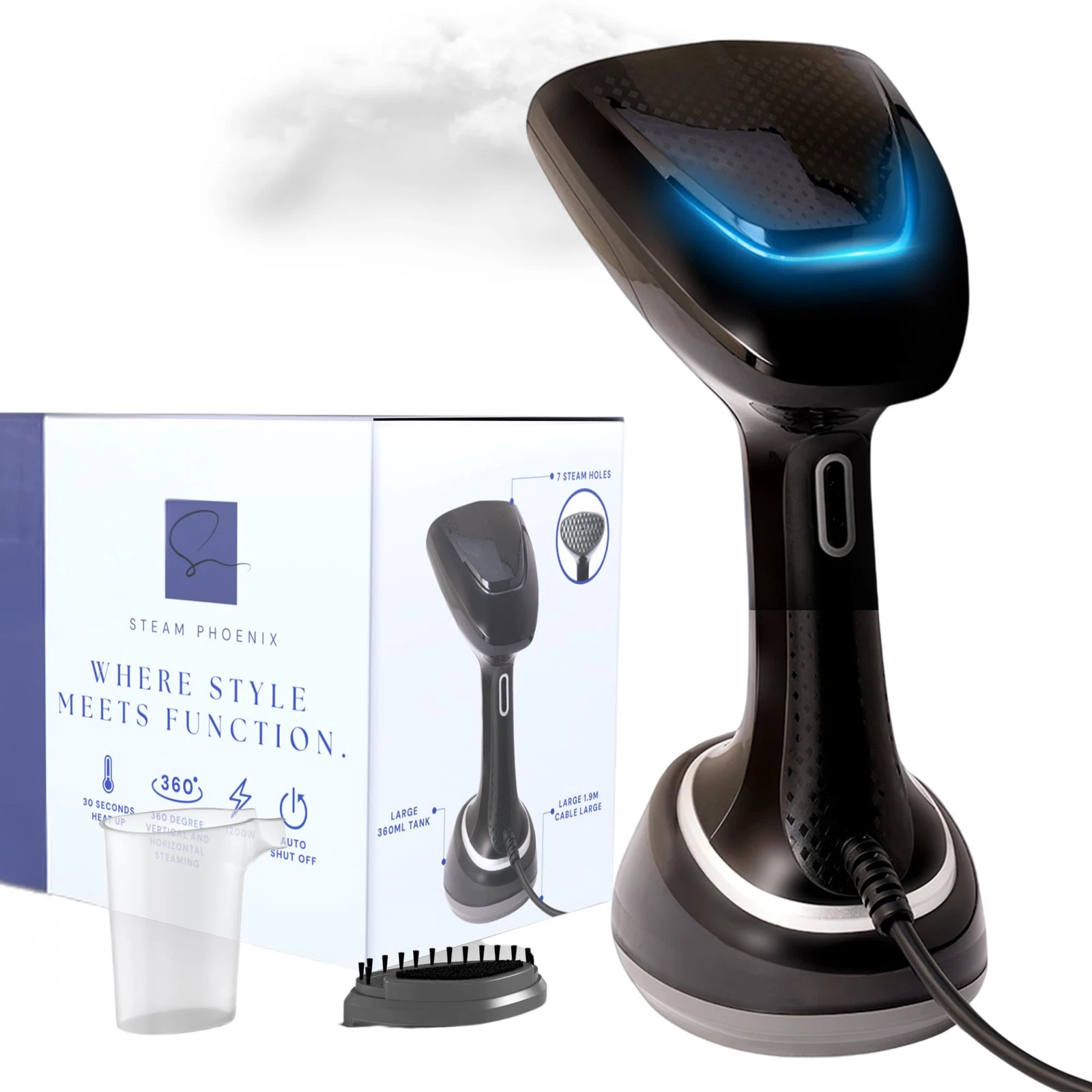 Steam Phoenix Mini Handheld Garment Steamer Powerful Portable Iron & Steamer