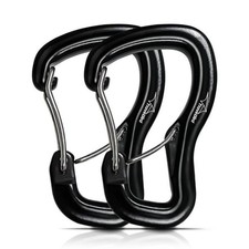 Heavy Duty Carabiner Clip Hook 8KN, 2 PCS UltraLight Aluminum for Camping,