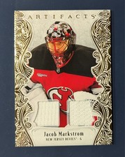 25-26 Upper Deck Artifacts Hockey Jacob Markstrom Gold Material Jersey 189/199