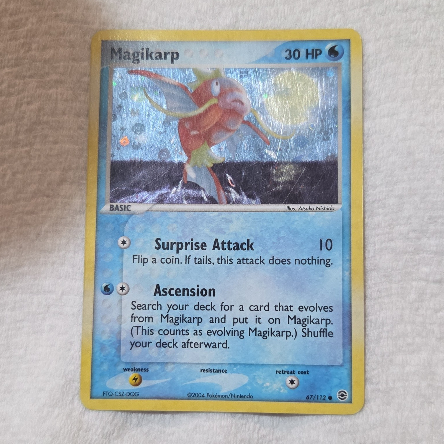 Pokemon TCG Magikarp 67/112 FireRed & LeafGreen Reverse Holo Common 30 HP