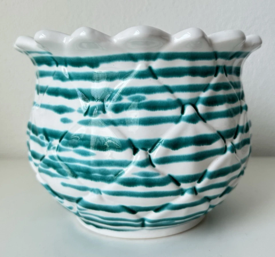 Gmundner Keramik grün geflammt Blumentopf 18,5 cm GK2670 (REG) 05/26 - Bild 1 von 4