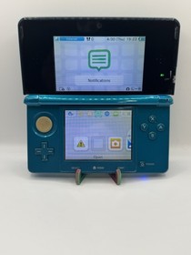 *US SELLER* Nintendo 3DS System in box - Aqua Blue Region USA, Charger Tested
